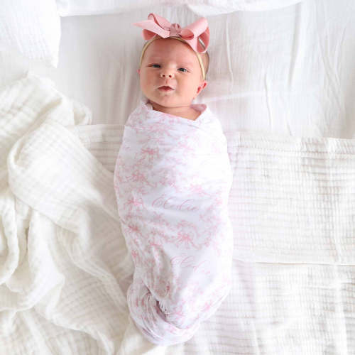 Fancy Frills Personalized Swaddle Blanket