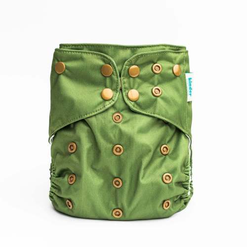 Solid Color: Essentials Pocket Cloth Diaper with Athletic Wicking Jersey, Grows with your Baby