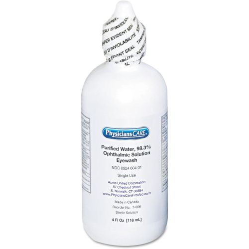 PhysiciansCare by First Aid Only 7-006 Eye Wash Solution, 4 oz Bottle