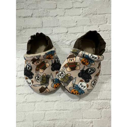 Horror themed baby moccs