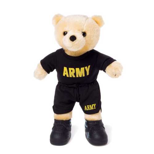 10'' Mini US Army Teddy Bear in PT Uniform - Bear Forces of America