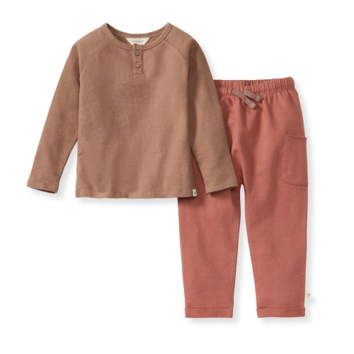 Textured Knit Boy Tee & Pants Set – Burt's Bees Baby