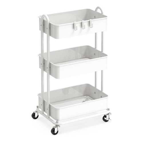 Simple Houseware Heavy Duty 3-Tier Metal Utility Rolling Cart