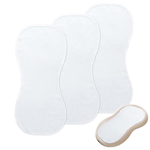 3 Pack Changing Pad Liner Compatible with Keekaroo Peanut Changer, Reusable Changing Pads Cover, Soft and Warm, Non-Slip Design, Machine Washable, Ideal for Changing Diaper Needs, White C2