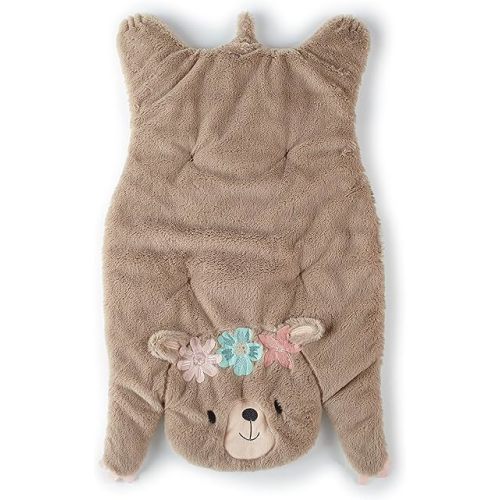 Levtex Baby - Malia Playmat - Bear - Taupe, Pink and Teal - Nursery Accessories