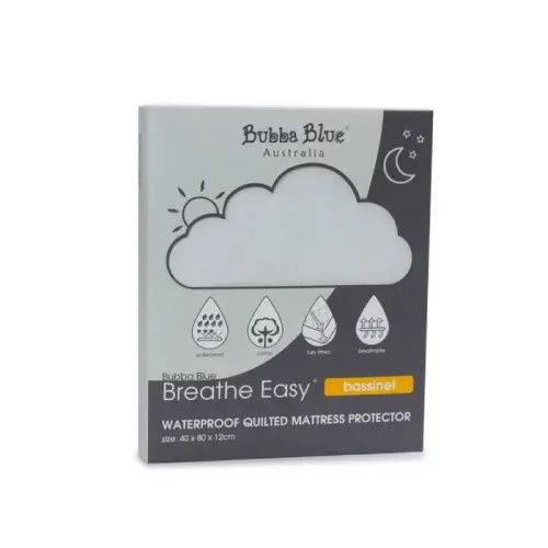 Bubba Blue Quilted Mattress Protector Bassinet | Baby Bunting AU