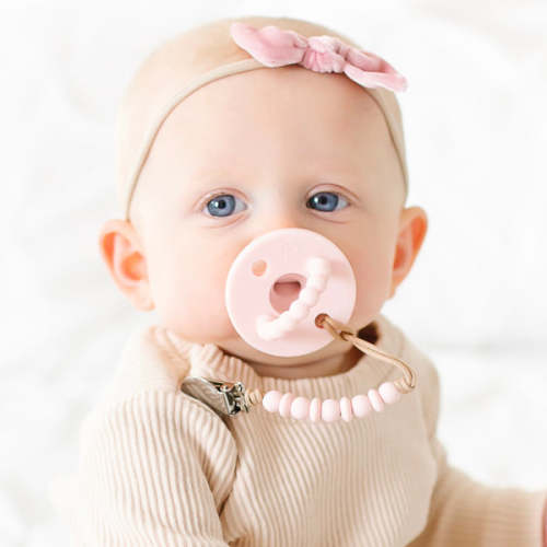 Luna Cutie Clip - Beaded Teething Pacifier Clip