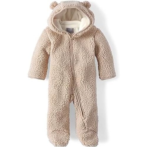 The Children's Place baby-boys And Newborn Fleece Hoodie Zip-front BuntingJacket