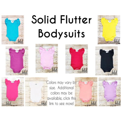 Solid Flutter Bodysuits