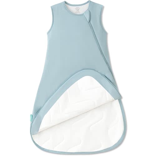 PurComfy Supersoft Sleep Sack 1.0 TOG, Premium Bamboo Viscose Baby Sleeping Bag 2-Way Zipper Sleep Sack Baby Wearable Blanket