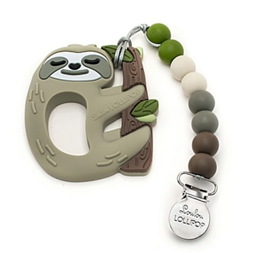 Loulou Lollipop Sloth Teether with Clip