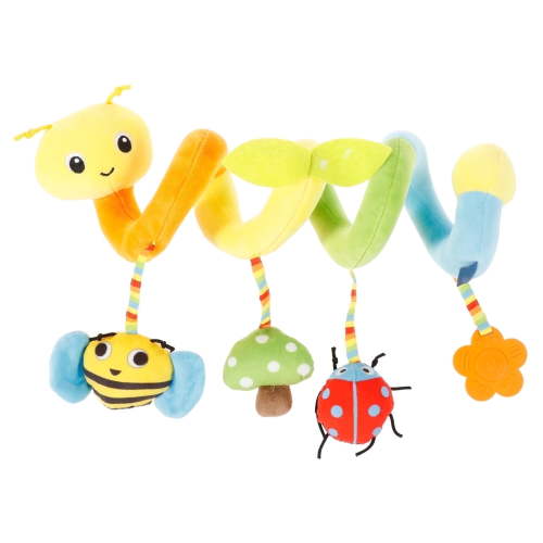 Keyohome Spiral Car Seat Toy,Stroller Activity Toy,Baby Sensory Toys,Crib Hanging Rattles Toys with Ringing Bell for Babies Boys and Girls