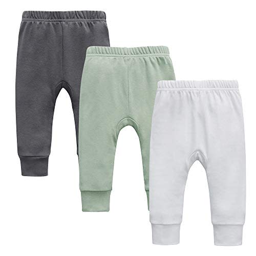 O2 BABY Organic Cotton Unisex Baby Jogger Pants & Leggings Set