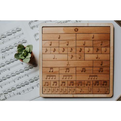 Music fraction bars, musical notes, musical rests