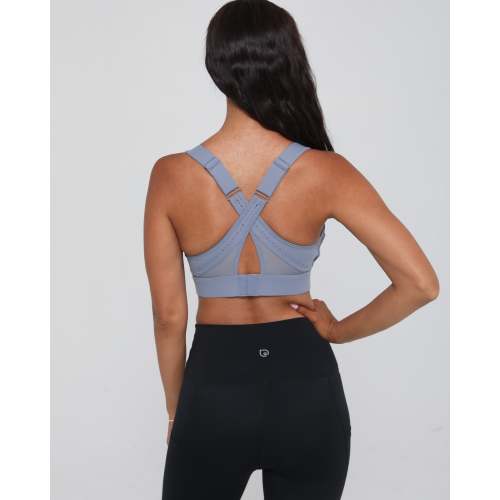 Venice 5 Ultimate Support Full Coverage Nursing & Pumping Sports Bra (Solar Gray)