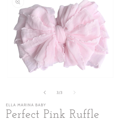Perfect Pink Ruffle Headband – Ella Marina Baby