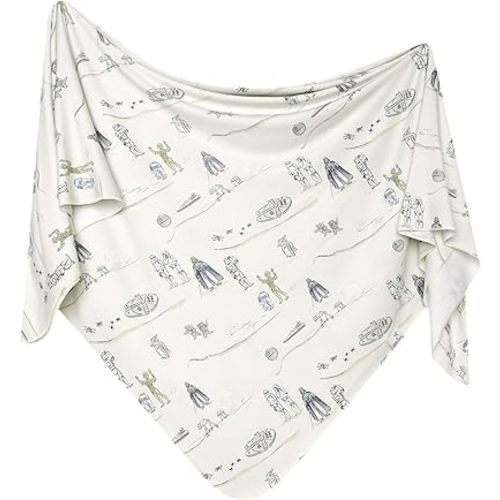 Large Premium Knit Baby Swaddle Receiving Blanket "Tatooine™" by Copper Pearl