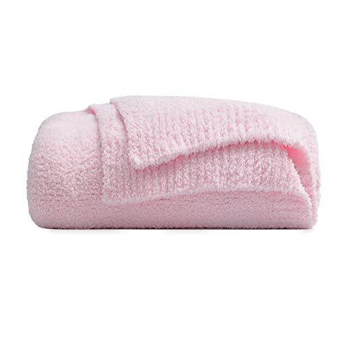 bearberry Super Soft Fluffy Throw Blanket Lightweight Cozy Warm Bed Blankets for Couch Bed Sofa All Season (Pink, 60”x80”)