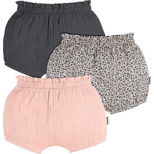 Gerber Baby Girls' 3-Pack Bubble Shorts