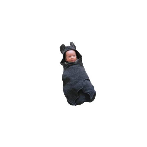 Goth baby bat blanket Charcoal Grey baby clothes newborn costume halloween baby announcement warm winter baby blanket