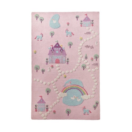 3-D Activity Unicorn Castle Play Rug