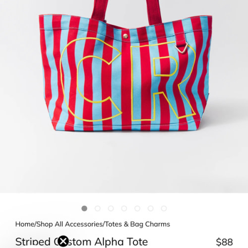 Striped Custom Alpha Tote - Rugby