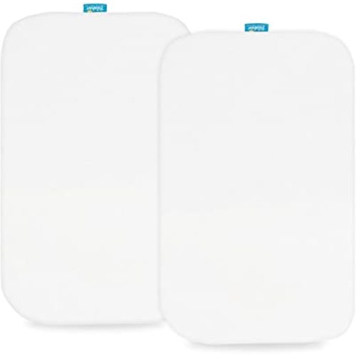 100% Cotton Bassinet Sheets Compatible with Baby Delight Beside Me Dreamer Bassinet, 2 Pack, Ultra Soft Bassinet Sheet for Baby, White : Baby