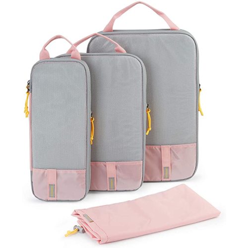 BAGSMART 6 Set/4 Set/2 Set Compression Packing Cubes for Travel, Lightweight Vacation Travel Essentials, Travel Accessories for Suitcase Organizer Bags Set, Durable Luggage Organizer Travel Bags
