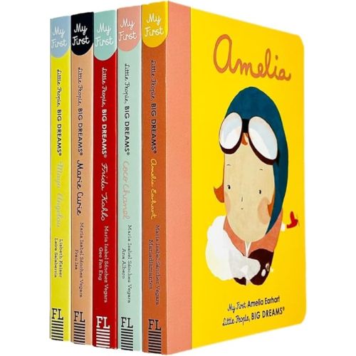 Little people, big dreams series 1 : 5 books collection bundle set ( Maya Angelou ,Marie Curie,Frida Kahlo,Coco Chanel,Amelia Earhart) Board book – January 1, 2017