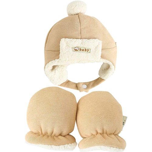 Paladoo Baby Mittens Sherpa Lined Fleece 0-24 Months Winter