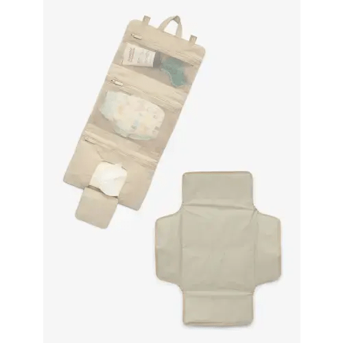 Travel Diaper Changing Pad Organizer - Oatmeal