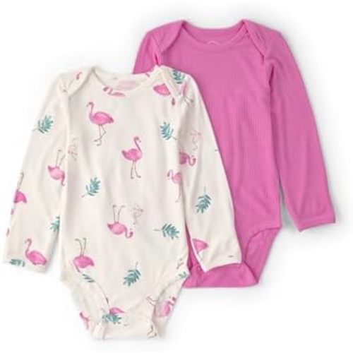 Carter's Baby Girls' Purelysoft 2-pack Long Sleeve Bodysuit