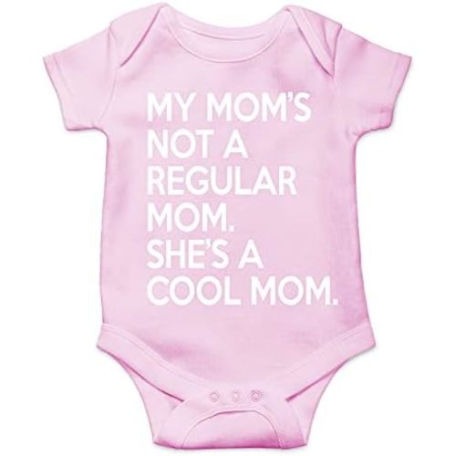 CBTwear My Mom’s Not a Regular Mom - Baby Clothes - Funny Newborn Bodysuit Outfits for Boys and Girls