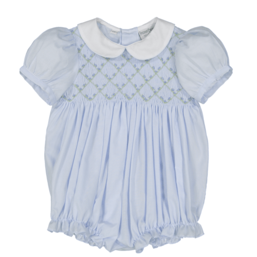 Diamond Smocked Rosebud Bubble I Feltman Brothers