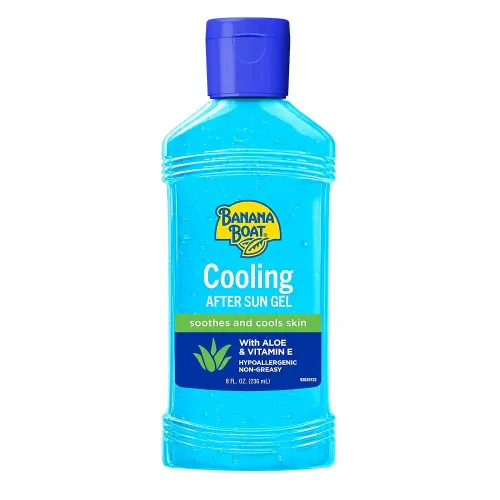 Banana Boat Cooling After Sun Gel, 8oz | Aloe Vera and Vitamin E Gel, After Sun Care Cooling Gel, Aloe Vera Gel for Sunburn Relief, 8oz