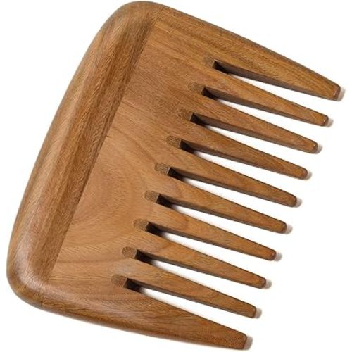 The Moreinday Wooden Wide Tooth Sandalwood Hair Comb for Women and Men