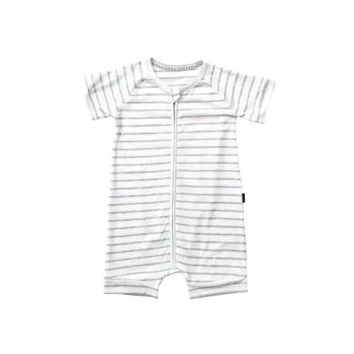 Bonds Zip Romper Wondersuit Grey Stripe | Baby Bunting AU