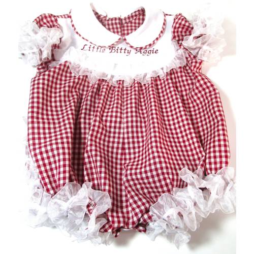 Dress and Diaper cover for Baby - Texas A & M