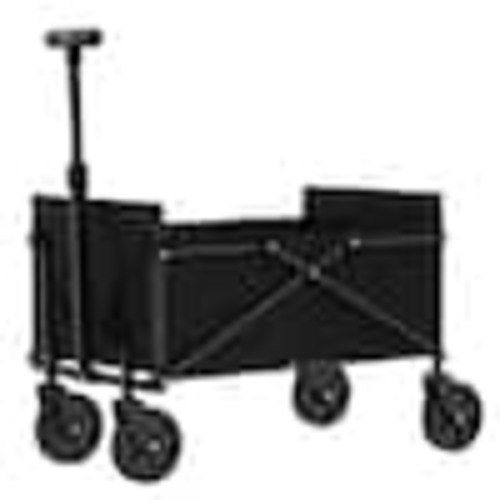 Oumilen Foldable Wagon, Heavy Duty 5 cu. ft. Folding Fabric Wagon Portable Garden Cart HD-701-WELA