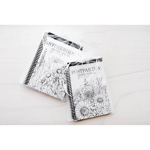 Grace Bundle - 1 Postpartum Grace Guide + 1 Motherhood Grace Guide: Encouraging Journals for Mom