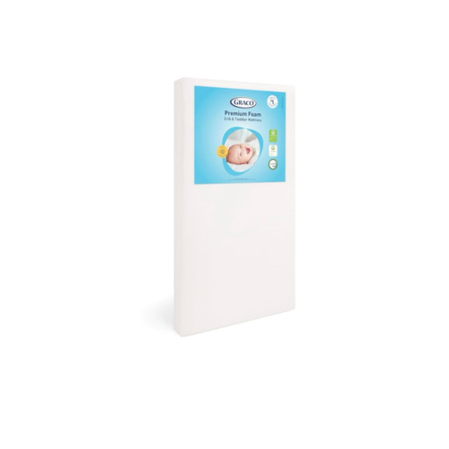 Graco Premium Crib & Toddler Mattress – GREENGUARD Gold Certified, CertiPUR-US Certified Foam, Machine Washable Cover with 100% Waterproof Surface, Fits Standard Full Size Baby Crib and Toddler Bed