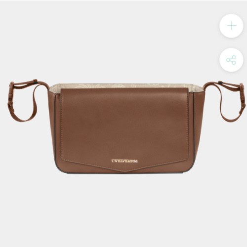 Peek-A-Boo Vegan Leather Stroller Caddy 2.0 in Toffee