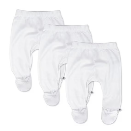 3-Pack Organic Cotton Footed Pants | Honest Baby Clothing
