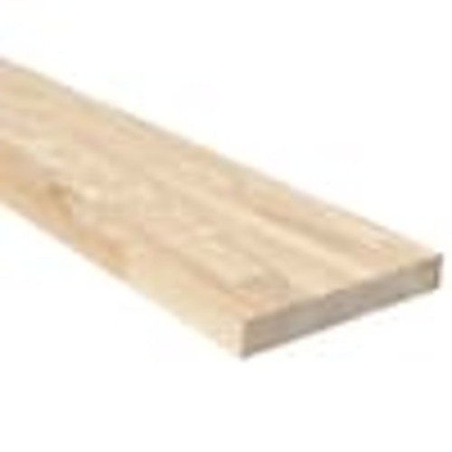 HARDWOOD REFLECTIONS 10 in. W x 24 in. D Unfinished Hevea Floating Decorative Wall Shelf 1510HDRWPR-24