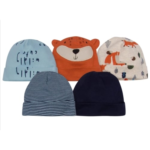 5-Pack Baby Boys Fox Caps – Gerber Childrenswear