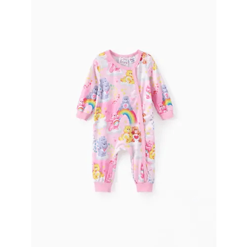 Care Bears Baby Girl Character Print Long-sleeve Cute Romper/One Piece