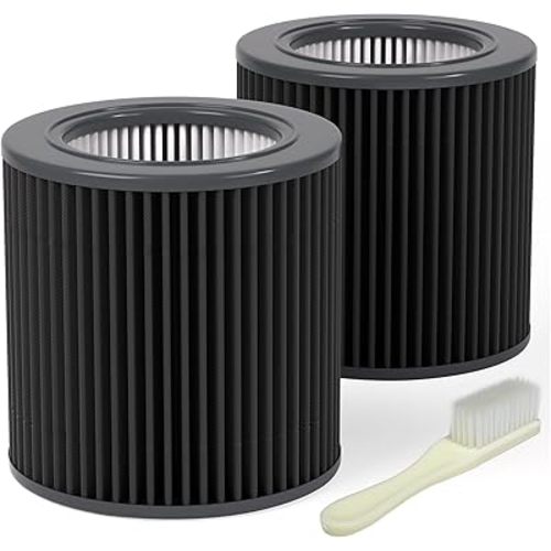 Leemone H13 True Air Mini Filter Replacements Compatible with Molekule Air Mini & Air Mini + Air Purifiers, 3-in-1 High-Efficiency True HEPA Replacement Filter, 2 Pack