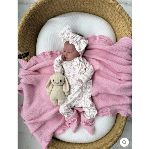 Frill Zip Romper | Paisley Peony – Little and Fern