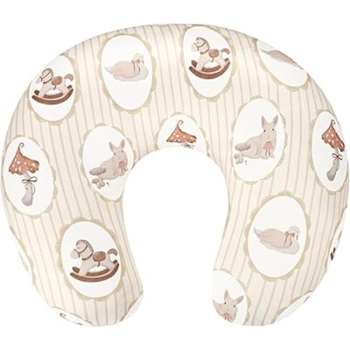 DILIMI Nursing Pillow Cover, Stretchy Removable Case for Breastfeeding Pillows, Ultra Soft Comfortable Slipcover for Baby Girl and Boy, Farm