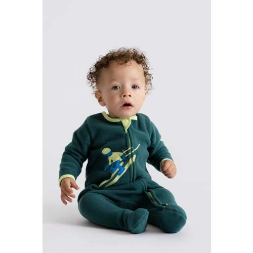 Fleece Zipper One-Piece